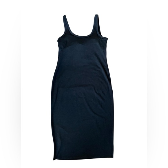 VUORI Halo Essential Tank Midi Dress Women’s L Black Heather Built In Bra - Picture 4 of 8